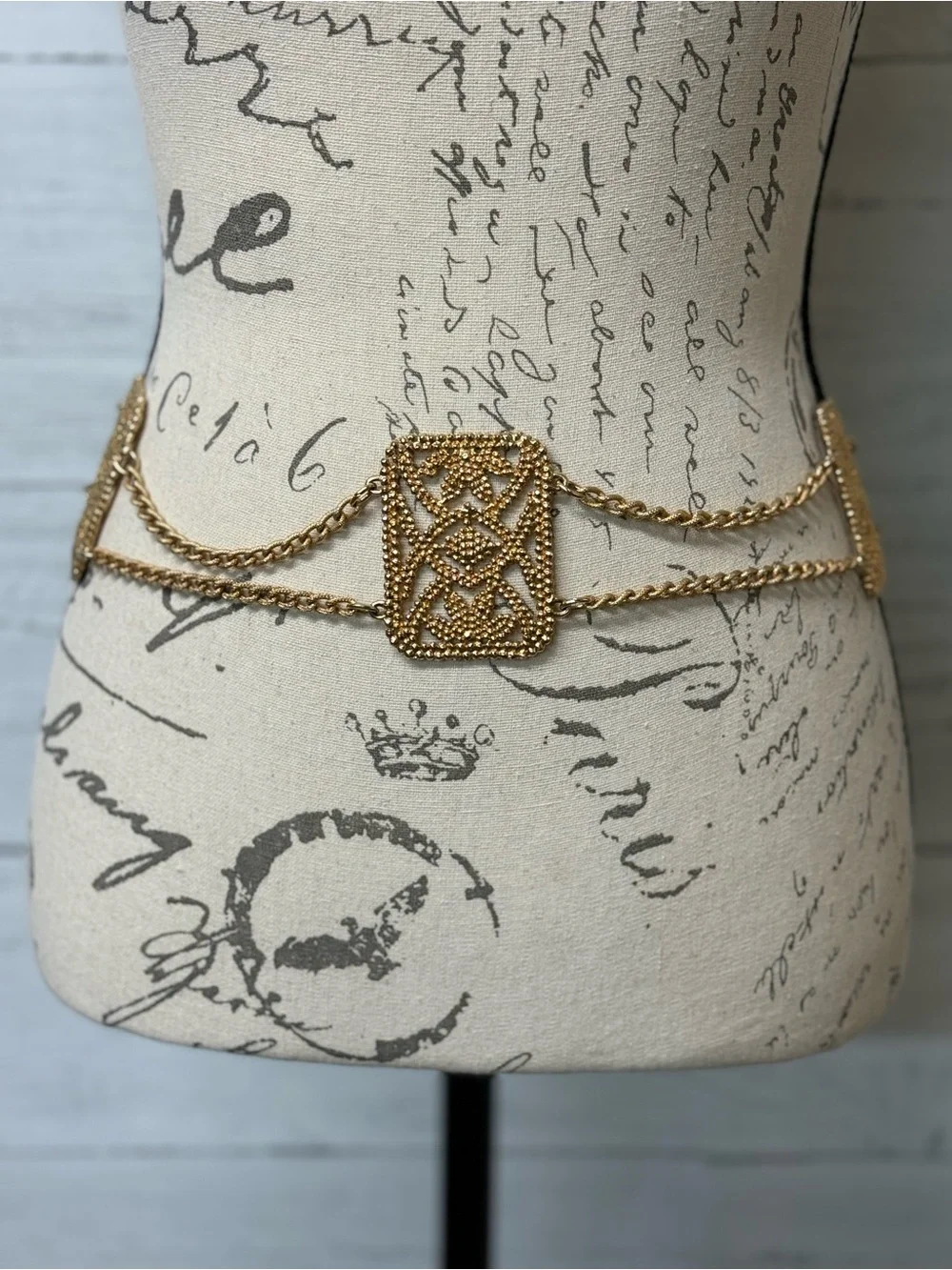 Gold Chain Link Waist Belt